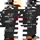 Flamingo Sorry Jungs Wir Sind Nur Zum Saufen Hier Wein Party Kapuzenpullover für Damen