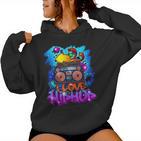 Hiphop Graffiti Music For Boys Girls Freestyle Kapuzenpullover für Damen