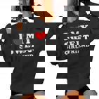 I Love My Sweet Girlfriend Ich Liebe Meine Süße Freundin Kapuzenpullover für Damen
