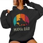 Mama Bear 3 Children Mother's Day Mother Women's Kapuzenpullover für Damen