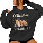 Official Snoring Pyjamas Horse Sleep Kapuzenpullover für Damen