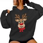 Reindeer Christmas Jumper Christmas Jumper Women's Kapuzenpullover für Damen