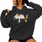 Sleeping Chicken I Hen Bird Fun I Chicken Dream Kapuzenpullover für Damen