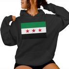 Syria Flag Decorative Arabs Syrian Asia Syria Kapuzenpullover für Damen