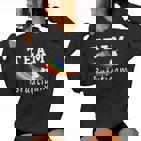 Team Groom Unicorn Rainbow Gay Lgbt Kapuzenpullover für Damen