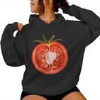 Tomato Food Costume Fancy Dress Costumes Women's Kapuzenpullover für Damen