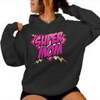 Women's Super Mom Superhero Mom Comic S Kapuzenpullover für Damen