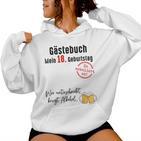 18Th Birthday Boy Girl 18 Years Guest Book Kapuzenpullover für Damen