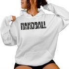 Handball Player s For And Handball Fans Gray Kapuzenpullover für Damen