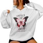 Hip Hop Y2k Hipster Streetwear Moth Butterfly Kapuzenpullover für Damen