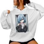 Kawaii Anime Neko Cat Girls Manga Otaku Lovers Pastel Kapuzenpullover für Damen