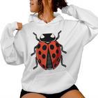 Ladybug Adult Children Ladybird Costume Red Kapuzenpullover für Damen