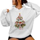 Santa Beagle Christmas Decoration Xmas Beagle Mum Kapuzenpullover für Damen