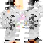 Vintage Botanische Blume Wildflower Garden Botanics Kapuzenpullover für Damen