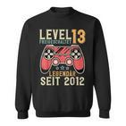 13Th Birthdayideo Gamer Level 13 Unlockedintage Sweatshirt