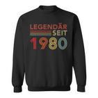 1980 Birthday Man 45Th Decoration 45S 45Th Birthday Sweatshirt