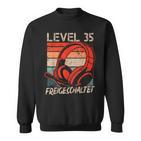 35Th Birthday Boysideo Gamer Level 35 Unlocked Sweatshirt