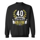 40 Jahre Dienst College Service Anniversary Company Anniversary Decorative Sweatshirt