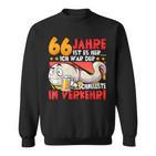 66 Jahre Ist Es Her 66 Birthday S Sweatshirt