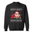 Advent Advent The Nose Burns X Xmas Christmas Santa Sweatshirt