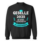 Azubi Prüfung Bestanden Gesellenprüfung Geselle 2025 Sweatshirt