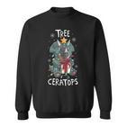 Baum Ceratops Nettes Triceratops-Dinosaurier-Weihnachten Sweatshirt