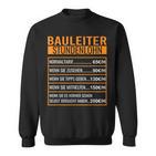 Baustelle Stundenlohn Sweatshirt