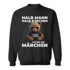 Bear Half Man Half Bear Fairy Tale Partner  Sweatshirt