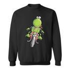 Biker Frog I Motorcyclist Fun Motorcycle Sweatshirt