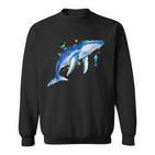 Blue Whale Diver Whale Sweatshirt