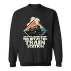 Bring Him Zum Bahnhof  Train Yellowstone Sweatshirt