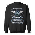 Capricorn Als Gott Mich Schuf Grinste Er Zodiac Sign Sweatshirt