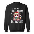 Christmas Cat My Fairy Lights Purrs Fun Sweatshirt