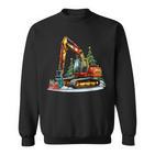 Christmas Family Children's Outfit Digger Merry Christmas Sweatshirt