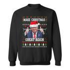 Make Christmas Great Again Trump Holiday Sweatshirt