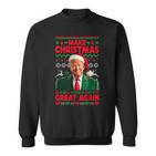 Make Christmas Great Again Santa Trump Christmas Ugly Sweatshirt