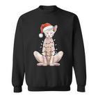 Christmas Hat Sphynx Cat Santa Hat Merry Christmas Xmas Sweatshirt