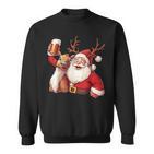 Christmas Tree Santa Reindeer Christmas Sweatshirt