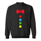 Clown Costume With Bow Tie For Carnival Fancy Dress Clown Costume Sweatshirt