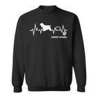 Cocker Spaniel Heartbeat Pulse Dog Ecg Dog Lovers S Sweatshirt