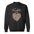 Confetti In Heart Fancy Dress Carnival Confetti Costume Red Sweatshirt