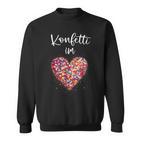 Confetti In The Heart Kölle Alaaf Red Carnival Fashing Sweatshirt