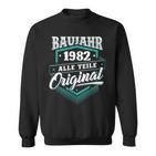 Construction Year 1982 All Parts Original Birthday Sweatshirt