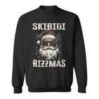 Cool Santa Claus With Sunglasses Skibidi Rizzmas Sweatshirt