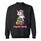 Death Metal Unicorn Cute Rock Metal Emo Alternative Sweatshirt