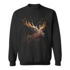 Deer Animal Motif Elk Forest Animal Print Deer Sweatshirt