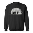 Discgolf Evolution Moon Throwing Disc Golf Disc Sweatshirt