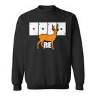 Double Head Card Game Re Sweatshirt