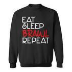 Eat Sleep Brawl Repeat Gamer Gamer Game Children's Star Sweatshirt