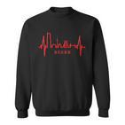 Essen Skyline Heartbeat Ruhrpott Fan Heart Love Essen Sweatshirt